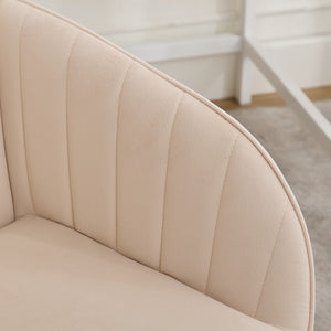 English Elm Ty Adjustable Office Chair - Ergonomic Khaki Velvet Swivel Chair With Memory Foam For Long Comfort W2311P199119-GIGA