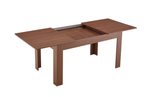 English Elm Extendable Drop Leaf Dining Table Walnut Finish Solid Wood Legs Modern Design W3875P402469