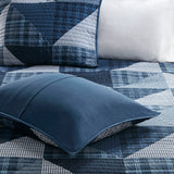 Woolrich Olsen Lodge/Cabin Olsen 3 Piece Oversized Cotton Quilt Set WR13-3471 Blue