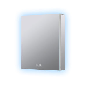 English Elm Corsica Aluminum Led Medicine Cabinet with Defogger and Soft Close Mirror Door B2731P477796