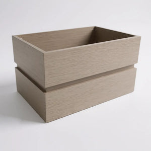 English Elm Rectanglar Terrace Aluminum Planter Powder Coated Wood Tone Finish for Patio Balcony Brown Grey B2755P462206