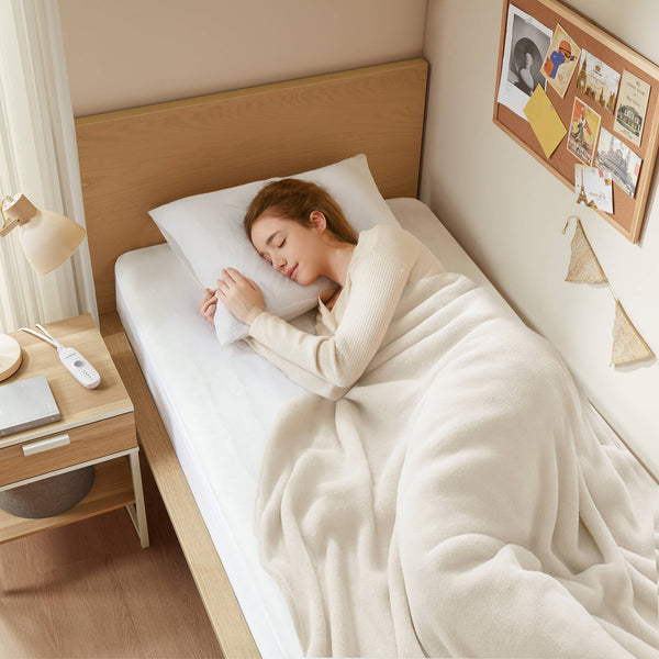 JLA Home Beautyrest - Heated mattress pad with dual-zone warmth, 5 heat settings, 10-hour auto-off, deep 18" fit 75 L x 39 W x 0.8H BR55-5283