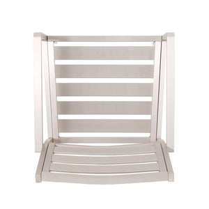 English Elm Christopher Knight Home® - Outdoor Modern Aluminum Dining Chair Set of 2 — Silver Outdoor Patio Seating, Sleek Slatted Comfort, Weather-Resistant Design 70340.00