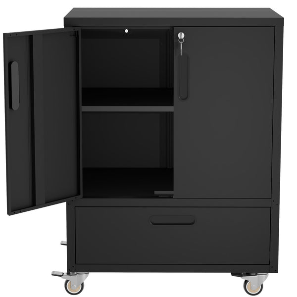 English Elm Tool Cabinet on Wheels Heavy Duty Steel Garage Workshop Organizer with Locking Casters T2398P407327