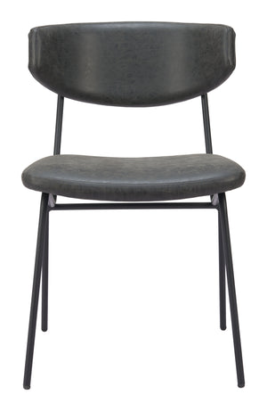 Charon Dining Chair - Set of 2 Vintage Black 110259 Zuo Modern