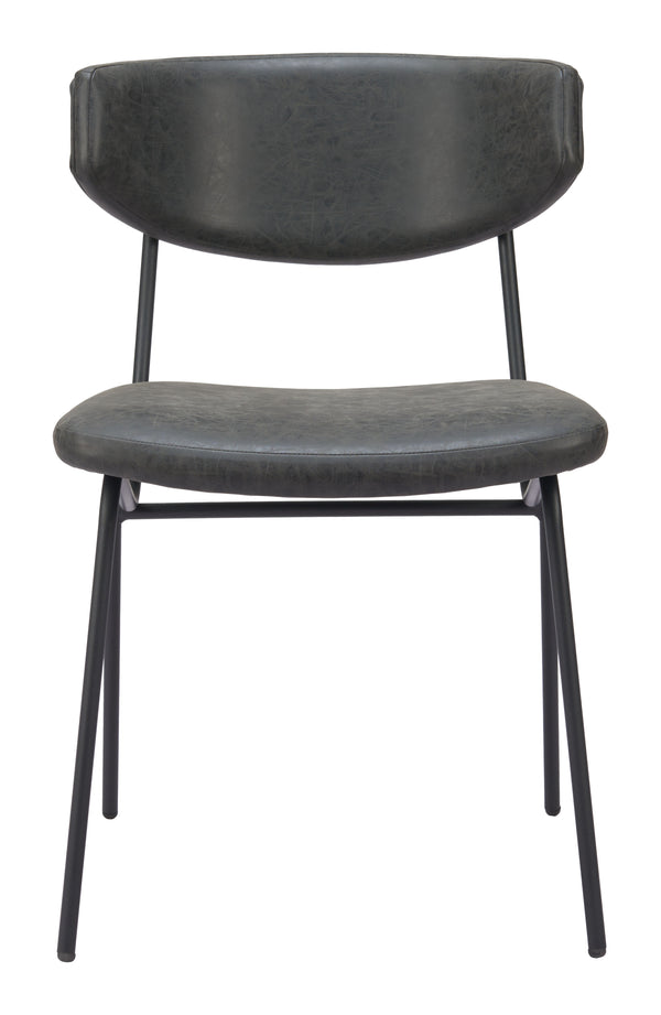 Charon Dining Chair - Set of 2 Vintage Black 110259 Zuo Modern