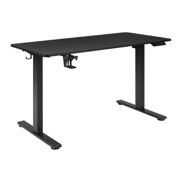 OSP Home Furnishings Primo Electric Standing Desk with Led Lighting Steel Frame and Built-in Cable Management PMO4824GD-BCF
