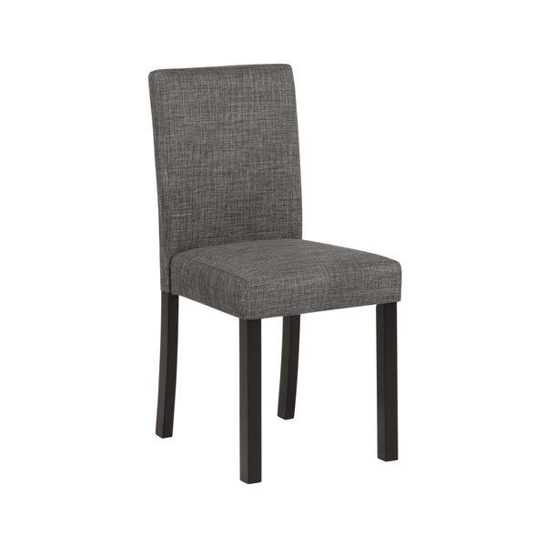 English Elm 5-Piece Stylish Dining Table Set For 4 With Upholstered Chairs, Light Grey & Black, Modern Design W1998P195207