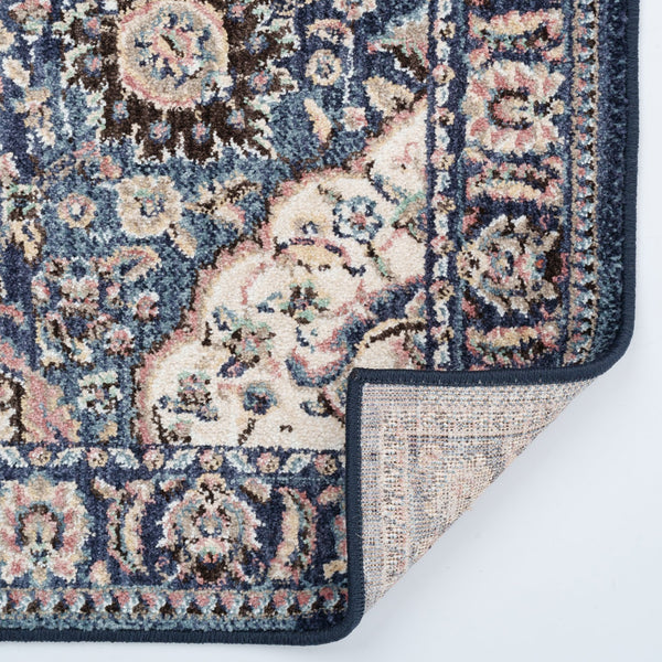 Capel Rugs Bosphorus-bahktiar Luxurious Machine-woven Rug – Elegant Design Inspired By Istanbul's Heritage Navy, Green 100% Polyester 4400rs02010710475