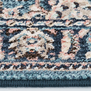 Capel Rugs Bosphorus-bahktiar Luxurious Machine-woven Rug – Elegant Design Inspired By Istanbul's Heritage Navy, Green 100% Polyester 4400rs02010710475
