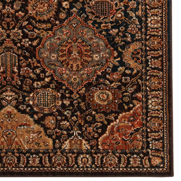 Capel Rugs Bosphorus-bahktiar Luxurious Machine-woven Rug – Elegant Design Inspired By Istanbul's Heritage Chocolate, Tan 100% Polyester 4400rs08001100750
