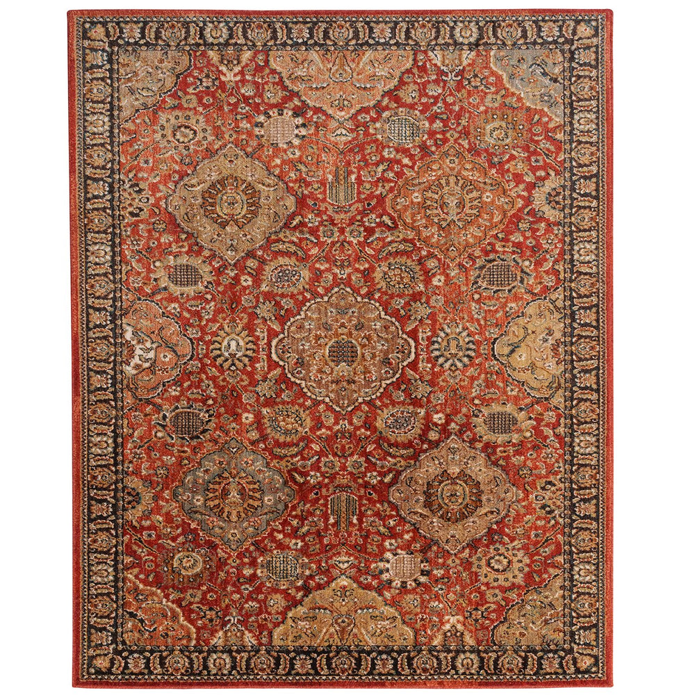 Capel Rugs Bosphorus-bahktiar Luxurious Machine-woven Rug – Elegant Design Inspired By Istanbul's Heritage Terra Cotta, Gold 100% Polyester 4400rs05030710850