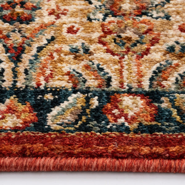Capel Rugs Bosphorus-bahktiar Luxurious Machine-woven Rug – Elegant Design Inspired By Istanbul's Heritage Terra Cotta, Gold 100% Polyester 4400rs05030710850