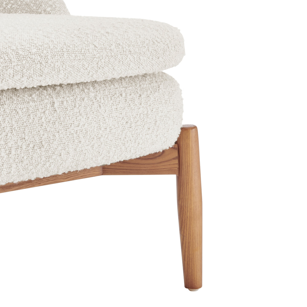 New Pacific Direct Adriana Fabric Accent Chair Walnut Legs Solana Beige 25.5 x 30 x 30