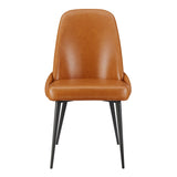 Elodie PU Dining Side Chair - Set of 2 Moza Caramel, Brown 4400080-647 New Pacific Direct