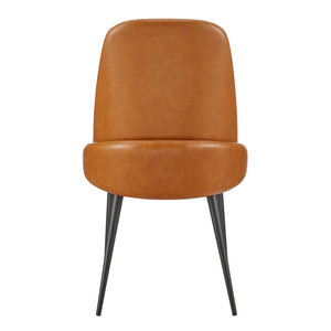 Elodie PU Dining Side Chair - Set of 2 Moza Caramel, Brown 4400080-647 New Pacific Direct