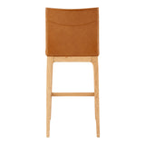 Devon PU Counter Stool - Set of 2 Moza Caramel, Brown 4400082-647 New Pacific Direct