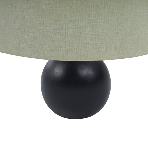 Meridian Furniture Daphne Art Deco Curved Sofa with Deep Seating and Interchangeable Wood Ball Legs for Living Rooms Mint Chenille Fabric 44001Mint-S
