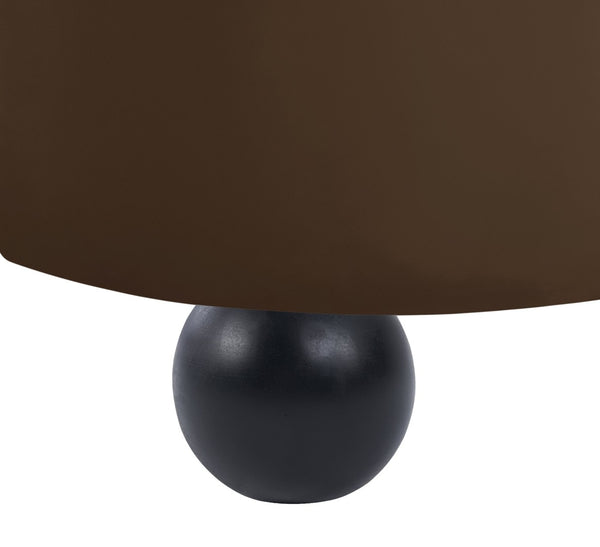 Meridian Furniture Daphne Art Deco Curved Sofa with Deep Seating and Interchangeable Wood Ball Legs for Living Rooms Brown Velvet 44002Brown-S