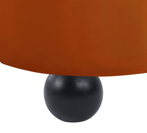 Meridian Furniture Daphne Art Deco Curved Sofa with Deep Seating and Interchangeable Wood Ball Legs for Living Rooms Cognac Velvet 44002Cognac-S