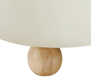 Meridian Furniture Daphne Art Deco Curved Sofa with Deep Seating and Interchangeable Wood Ball Legs for Living Rooms Cream Velvet 44002Cream-S