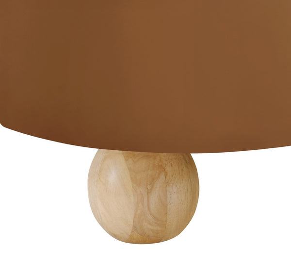 Meridian Furniture Daphne Art Deco Accent Chair Sculptural Curves Ball Legs for Living Room or Bedroom Saddle Velvet 44002Saddle-C