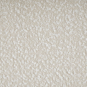 Meridian Furniture Daphne Art Deco Curved Loveseat with Swappable Wood Legs and Plush Upholstery for Living Rooms Cream Boucle Fabric 44003Cream-L