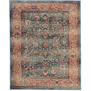 Capel Rugs Bosphorus-ispahan Exquisite Machine-woven Polyester Rug - Soft, Durable, And Elegant For Any Space Aqua, Pink 100% Polyester 4402rs03050502420
