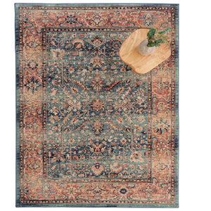 Capel Rugs Bosphorus-ispahan Exquisite Machine-woven Polyester Rug - Soft, Durable, And Elegant For Any Space Aqua, Pink 100% Polyester 4402rs03050502420