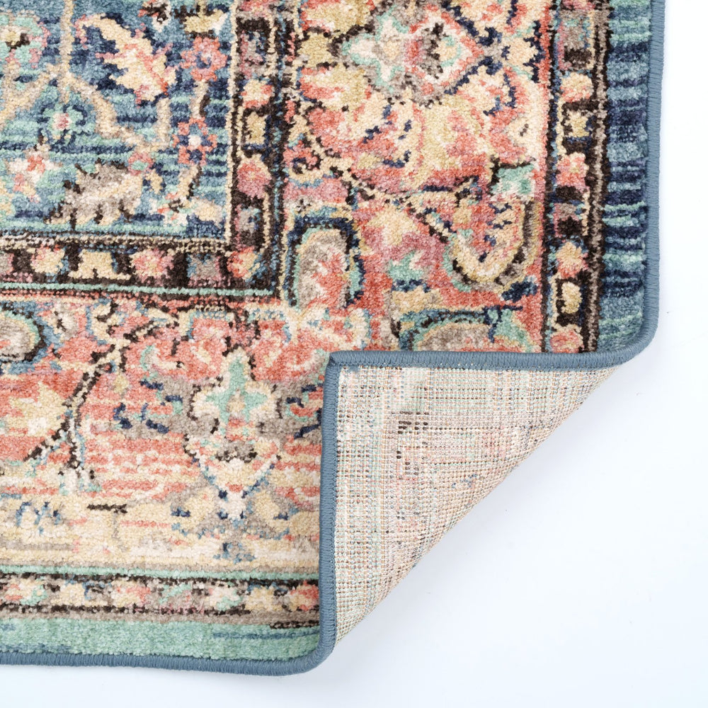 Capel Rugs Bosphorus-ispahan Exquisite Machine-woven Polyester Rug - Soft, Durable, And Elegant For Any Space Aqua, Pink 100% Polyester 4402rs03050502420