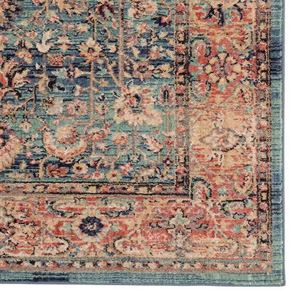 Capel Rugs Bosphorus-ispahan Exquisite Machine-woven Polyester Rug - Soft, Durable, And Elegant For Any Space Aqua, Pink 100% Polyester 4402rs03050502420