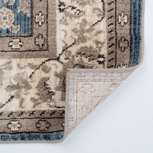 Capel Rugs Bosphorus-keshan Traditional Machine-woven Rug - Luxurious Durability And Softness For Your Home Blue, Ivory 100% Polyester 4403rs05030710440