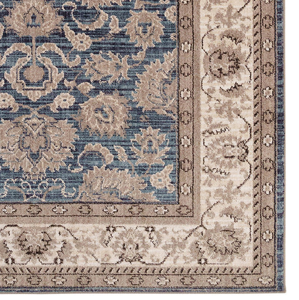 Capel Rugs Bosphorus-keshan Traditional Machine-woven Rug - Luxurious Durability And Softness For Your Home Blue, Ivory 100% Polyester 4403rs05030710440
