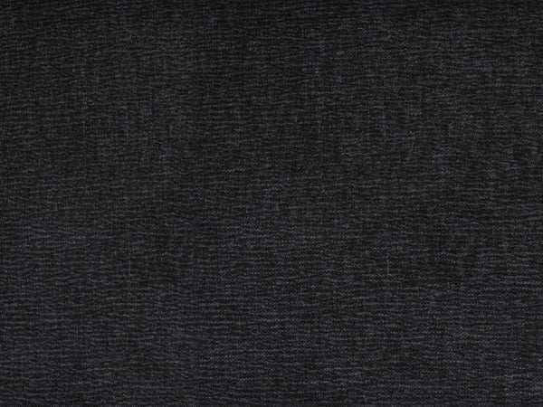 Meridian Furniture Caspian Curved Chenille Sofa with Sculptural Silhouette and Solid Wood Frame for Living Rooms Black 79 inches 44033Black-L