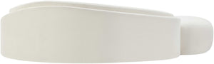 Meridian Furniture Caspian Curved Chenille Sofa with Sculptural Silhouette and Solid Wood Frame for Living Rooms Cream 101 inches 44033Cream-S