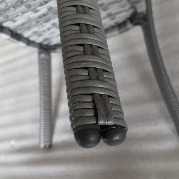 English Elm Outsunny Rattan Coffee Table With Glass Top And Storage Shelf, Stylish End Table For Outdoors & Indoors W2225P174030-GIGA