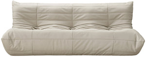 Meridian Furniture Relax Vegan Leather Sofa with Plush Foam Cushions for Modern Contemporary Living Rooms Cream 44063Cream-S