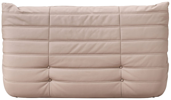 Meridian Furniture Relax Vegan Leather Loveseat with Plush Foam Cushioning for Modern Contemporary Living Spaces Tan 44063Tan-L