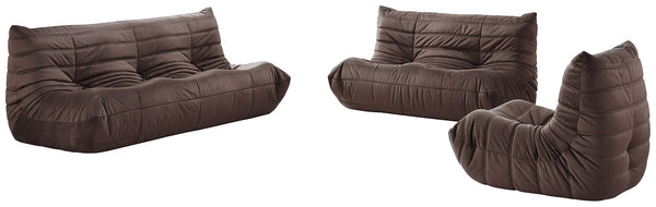 Meridian Furniture Relax Accent Chair with Deep Foam Seat Cocoon Silhouette for Modern Living Spaces Brown Velvet 44064Brown-C
