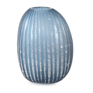 Howard Elliott Yale Asymmetrical Glass Vase: Stunning Design For Contemporary Decor & Unique Style Expression Blue Glass 44077-howard-elliott