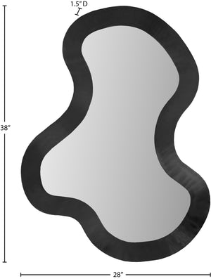 Oblique Mirror 440Black-38M Meridian Furniture