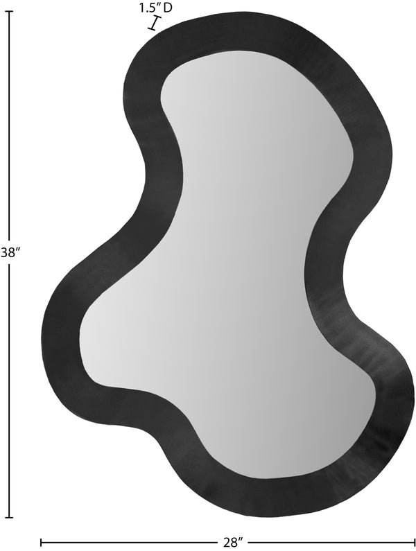 Oblique Mirror 440Black-38M Meridian Furniture