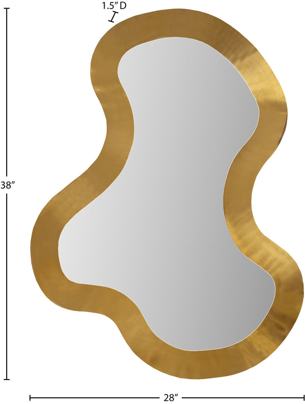 Oblique Mirror 440Gold-38M Meridian Furniture