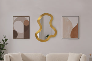 Oblique Mirror 440Gold-38M Meridian Furniture