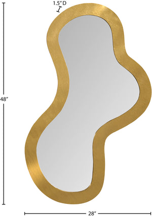 Oblique Mirror 440Gold-48M Meridian Furniture