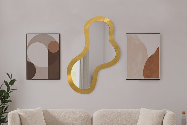 Oblique Mirror 440Gold-48M Meridian Furniture