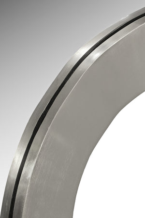 Oblique Mirror 440Silver-38M Meridian Furniture