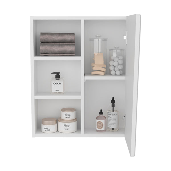 English Elm Wolcott Mirrored Medicine Cabinet for Bathroom – White Engineered Wood, Sleek Modern Design, Sturdy 28.35x22.05x5" B092P315582