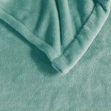 Beautyrest Heated Plush Casual Blanket BR54-0906 Aqua