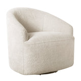 INK+IVY Bonn Transitional Upholstered 360 Degree Swivel Chair II103-0563 Cream